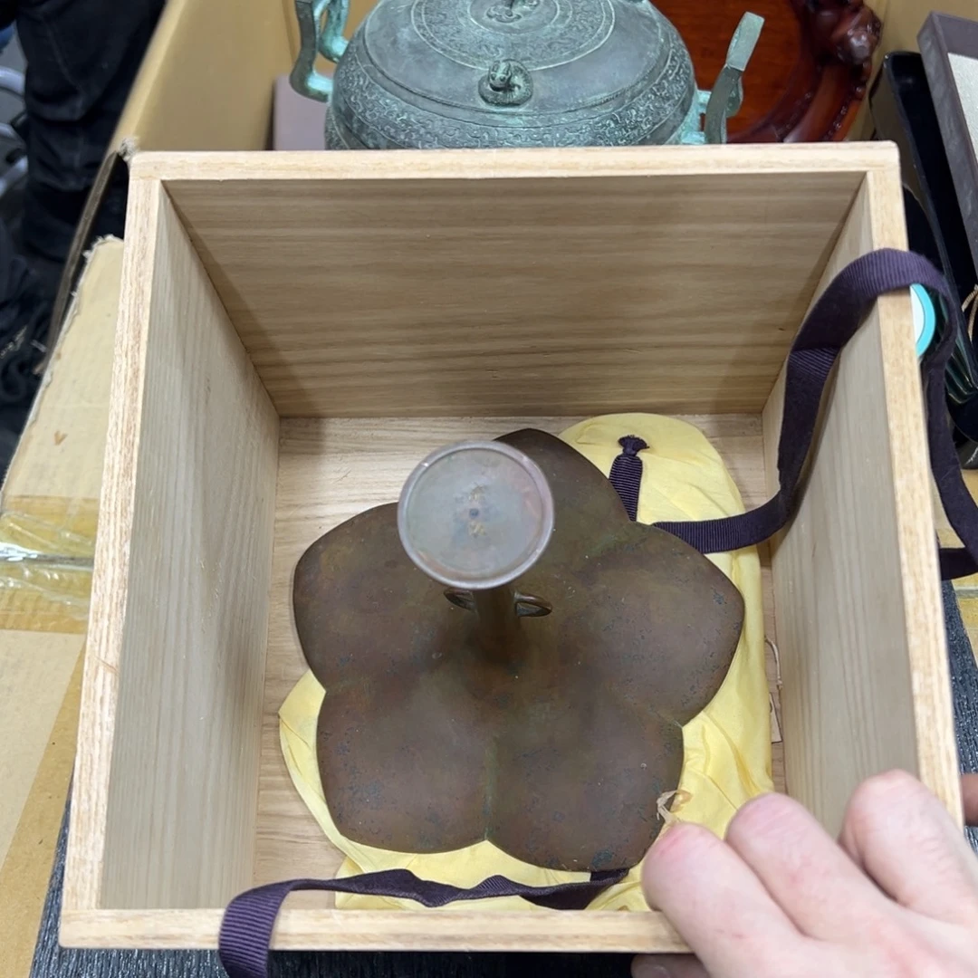 勇***心铜中古工艺品摆件