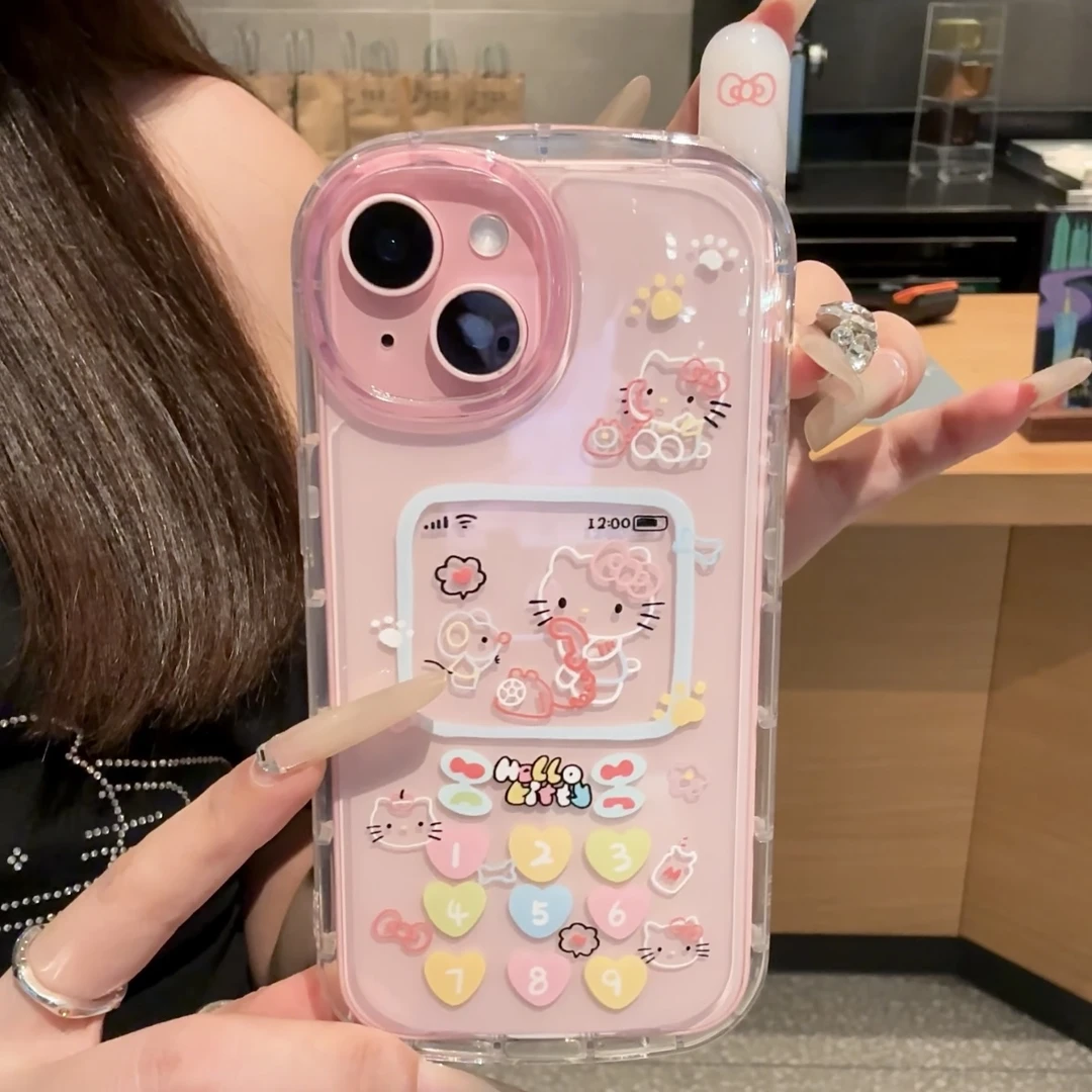 雅天立大哥大涂鸦kt适用适用苹果16iPhone15promax女14/13手机壳