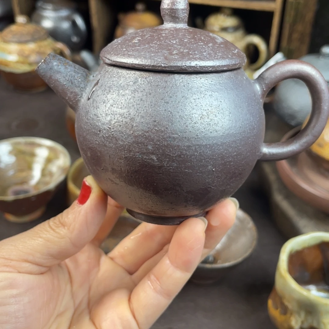 柴烧茶器主人壶微瑕