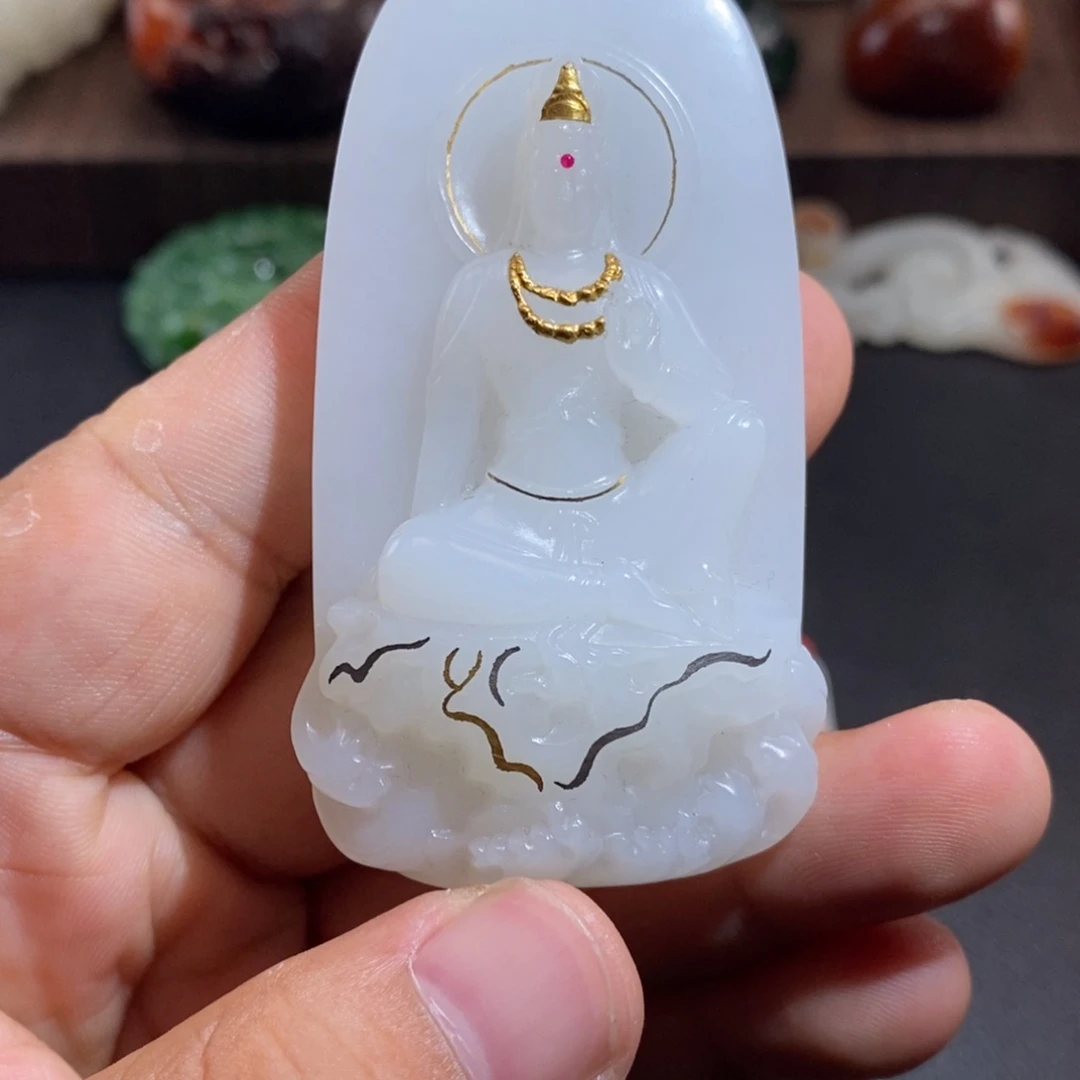 和田玉（糖玉）未镶嵌吊坠(不含链)巅****）