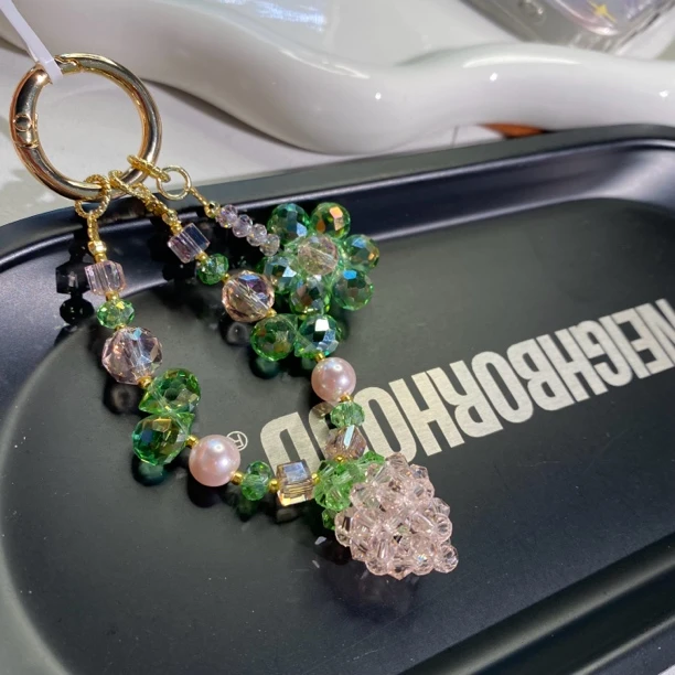 5025粉葡萄原创手机链