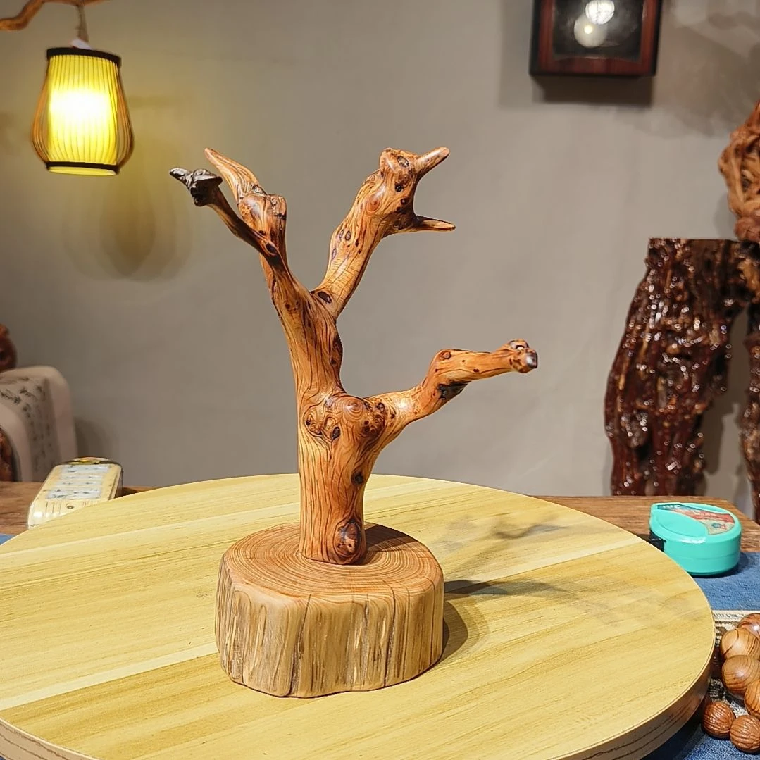 观***制木太行崖柏意境摆件