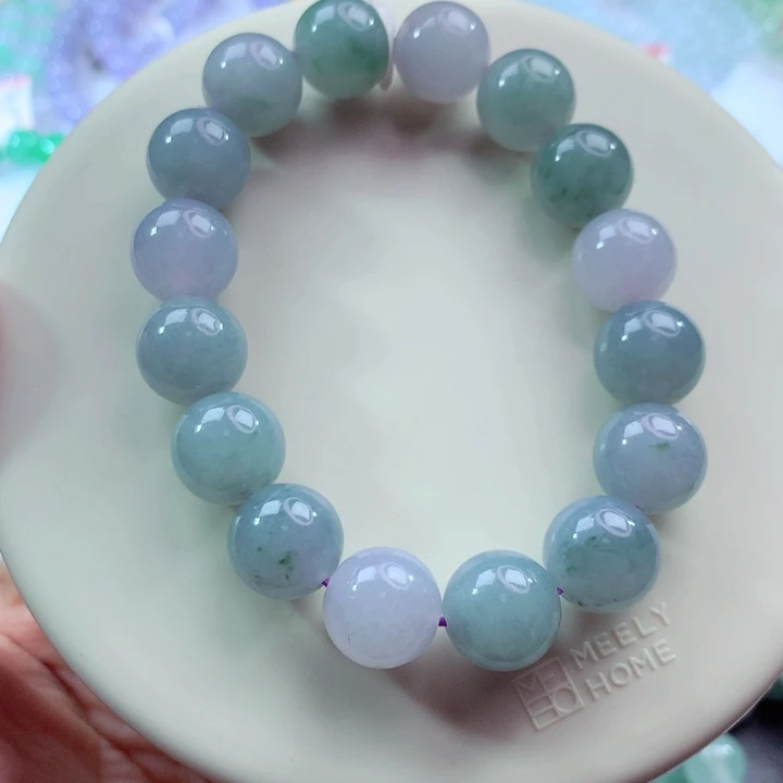 翡翠未镶嵌手链卡12.5