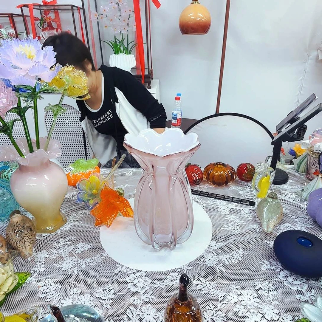 琉璃花花瓶花器艺术品