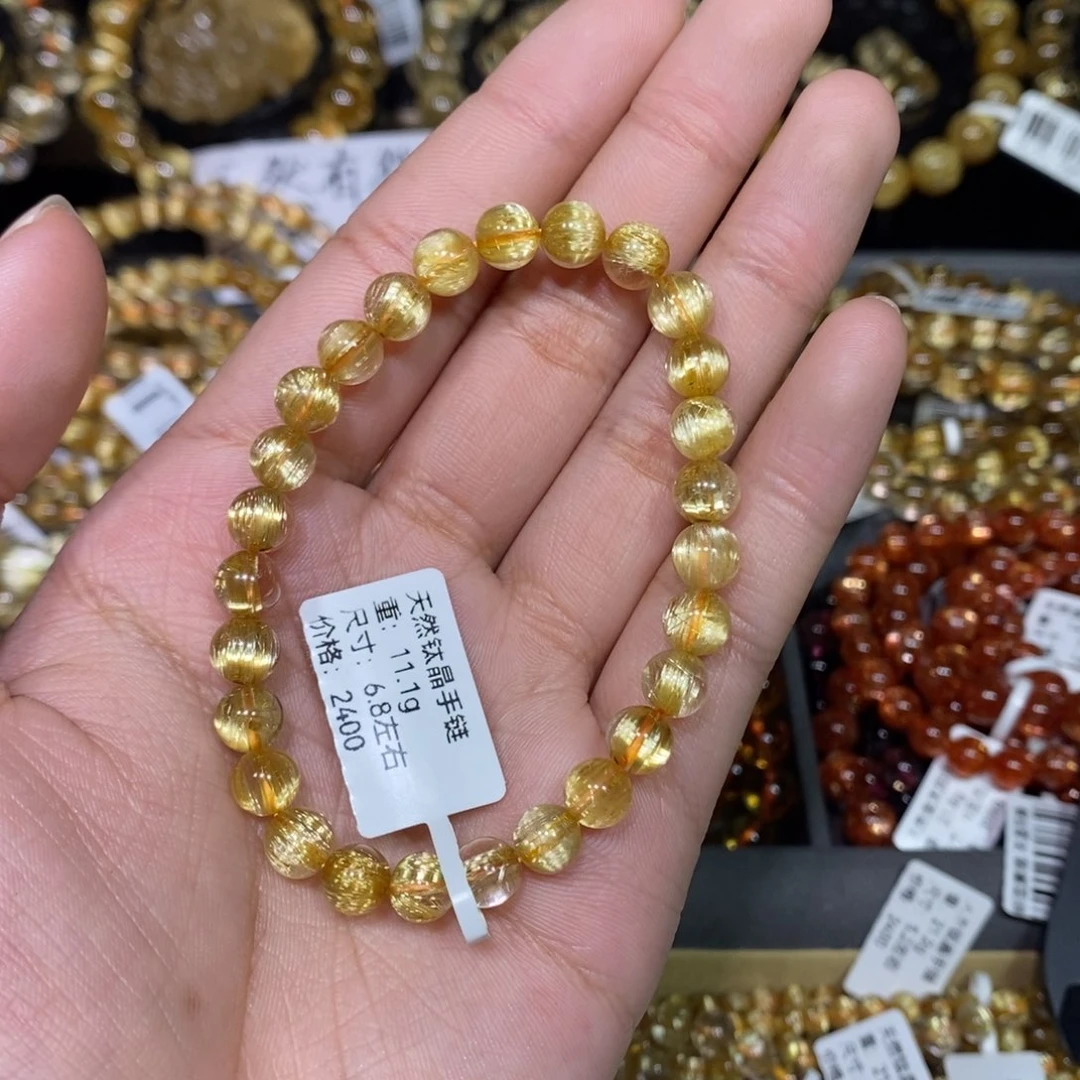 水晶手链未镶嵌+***^琪