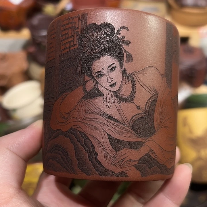 紫砂茶杯宜兴紫砂主人杯