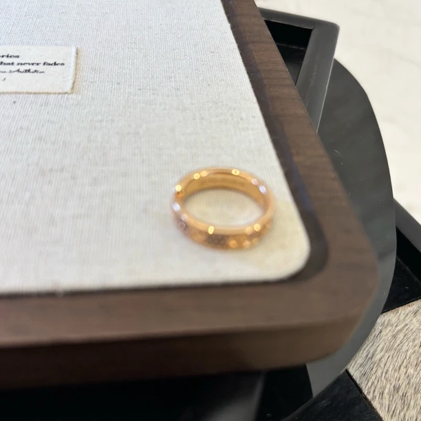 铜合金合成锆石戒指 隐藏款黄色戒指JZ1735