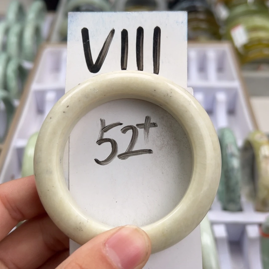 岫玉手镯未镶嵌天然岫玉微瑕