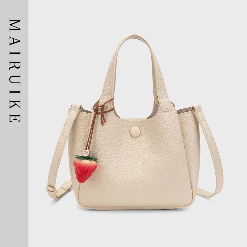 2025小众通勤质感水桶包高级感菜篮子百搭手提包休闲单肩斜挎包女