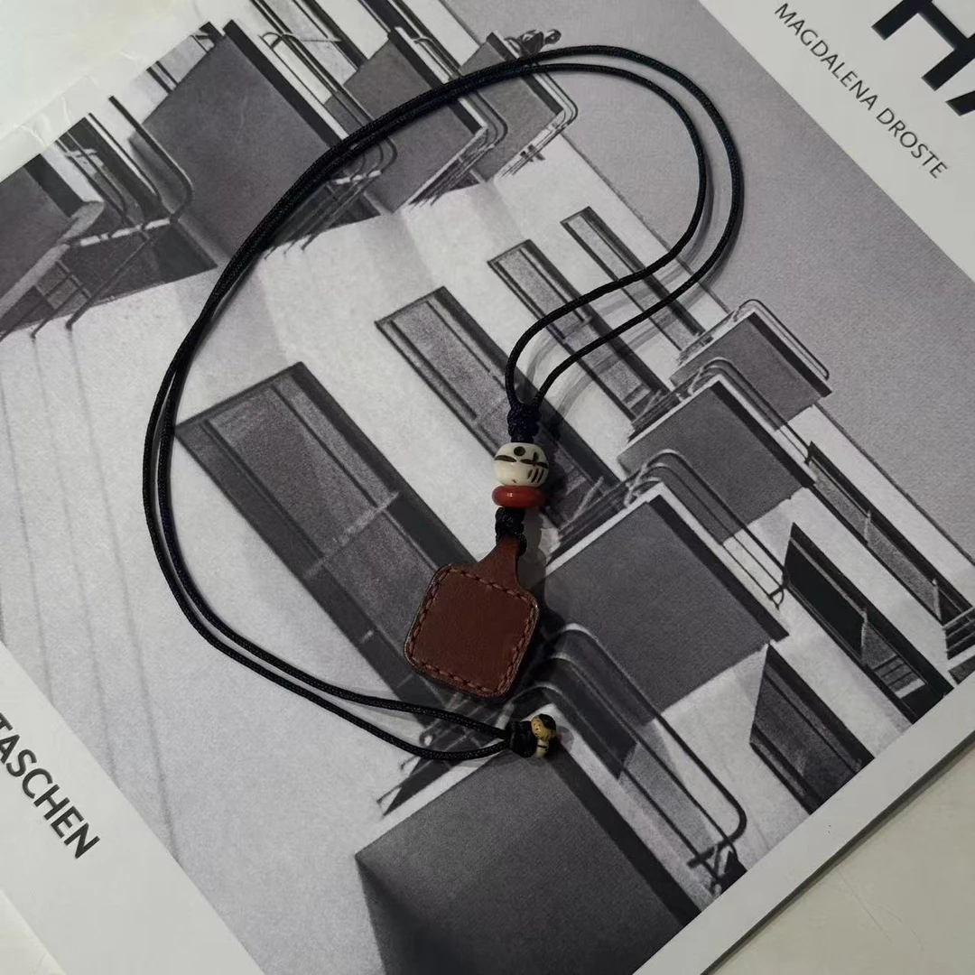 非金属皮质项链 MUZI简约手工制作项链25252