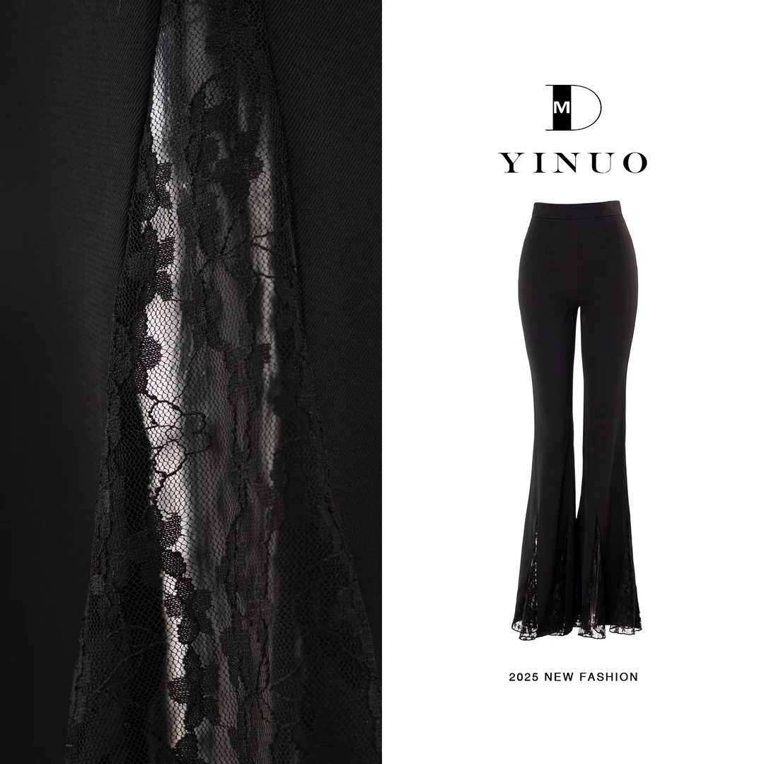 MD定制·依诺【精致灵动】2025春款时尚百搭高腰显瘦欧若风休闲裤子