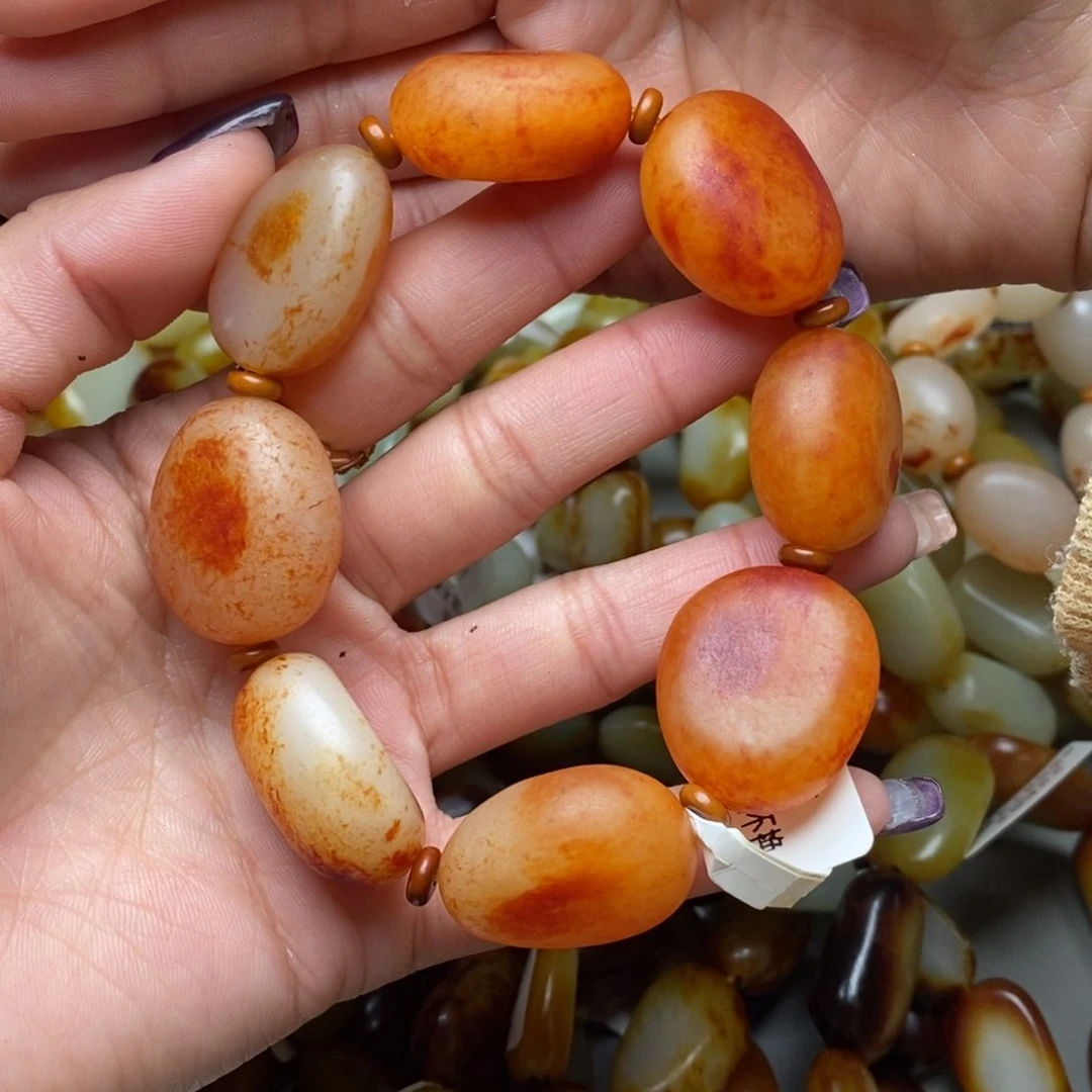 和田玉手链未镶嵌大*