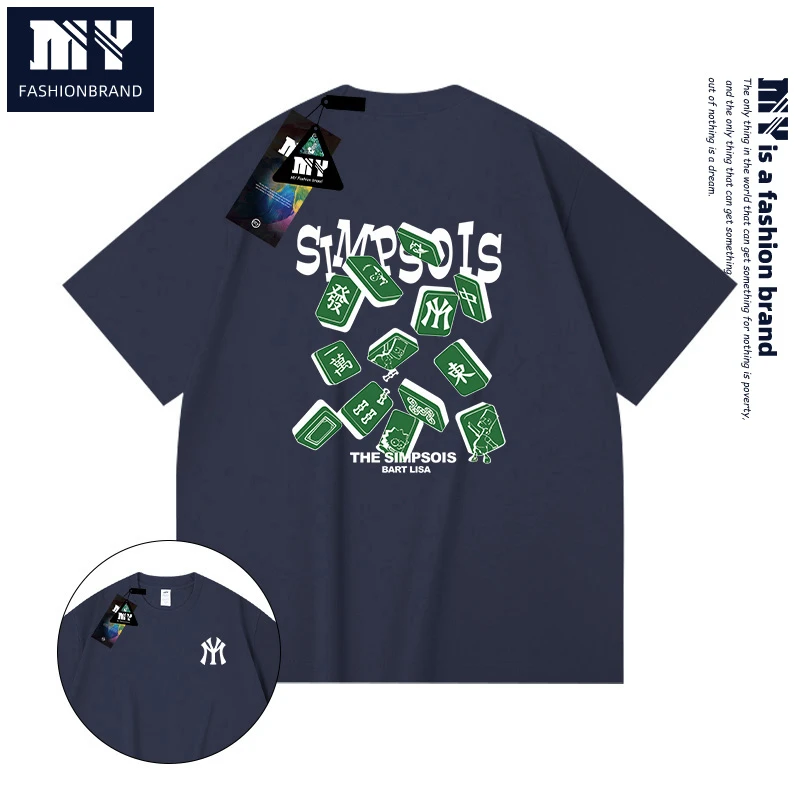 MY正品2025春季上新男女装户外纯棉潮流慵懒宽松情侣休闲圆领t恤