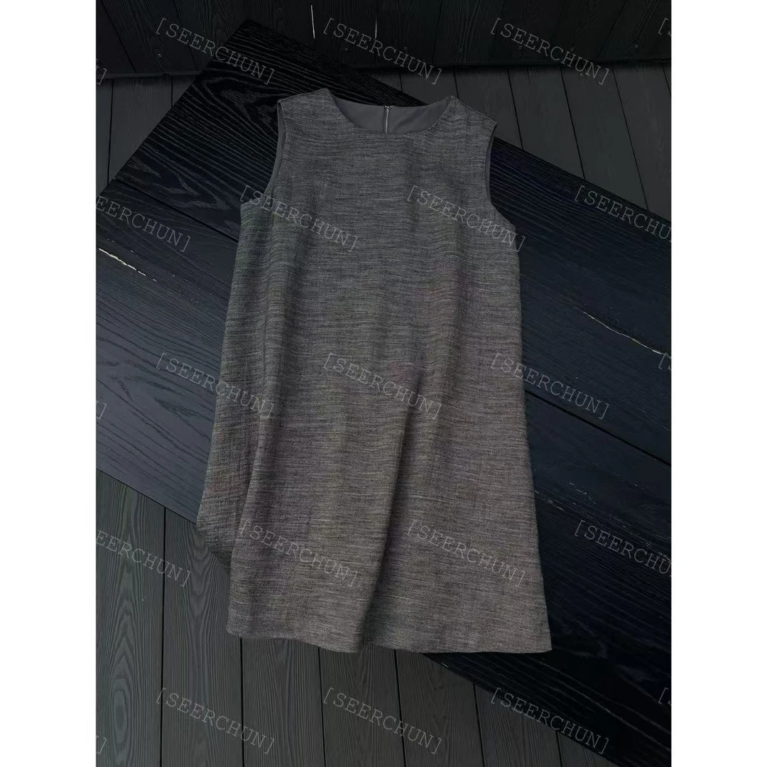 【纯纯女装】SEER CHUN高品质极简气质背心裙51523