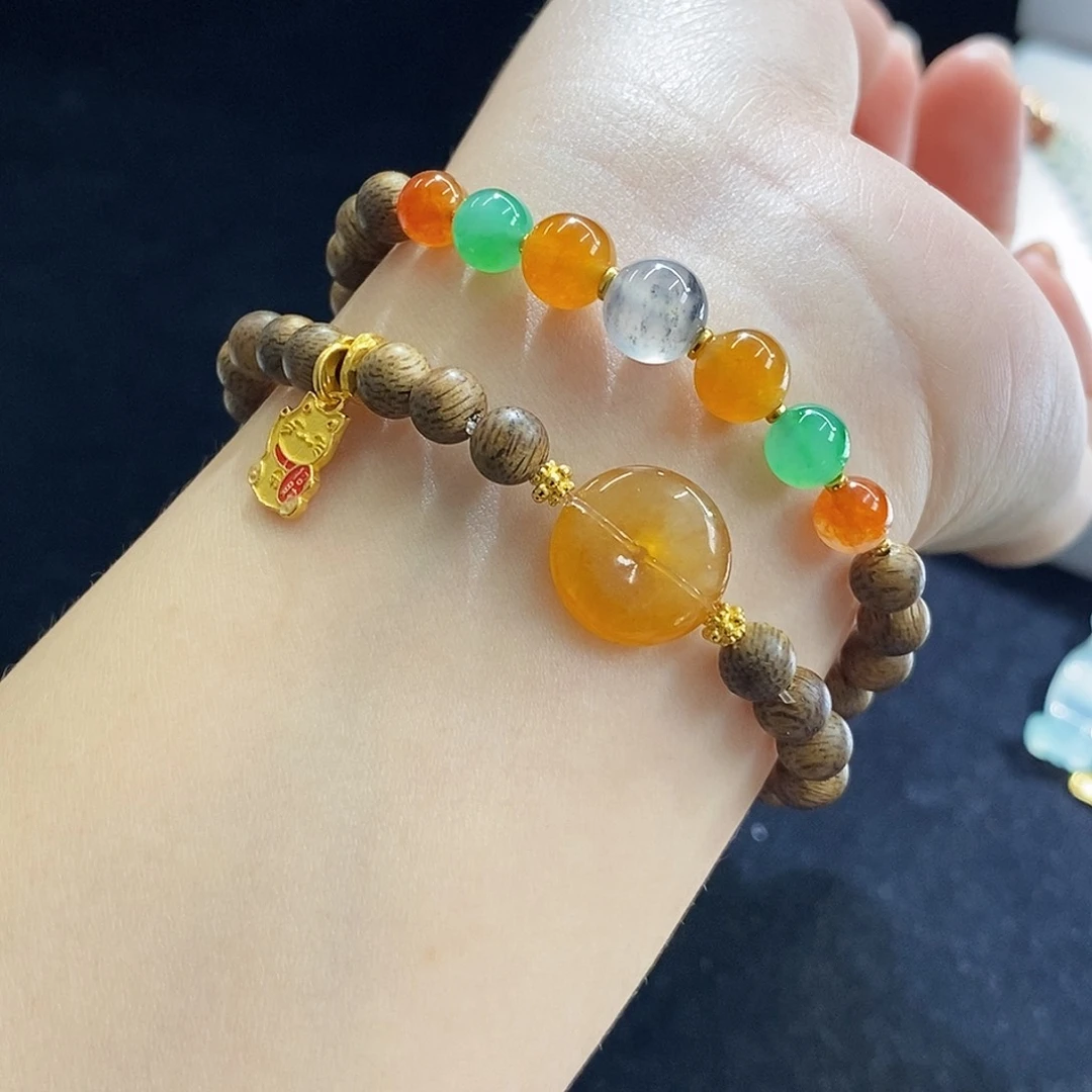 翡翠散珠多宝双圈