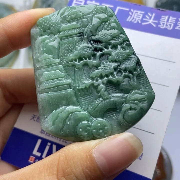 翡翠未镶嵌毛衣链翡翠