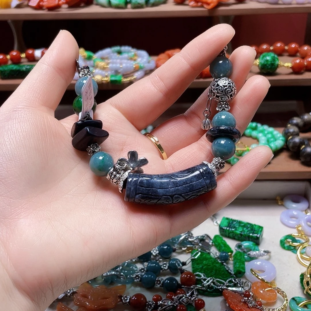 翡翠未镶嵌手链饰品