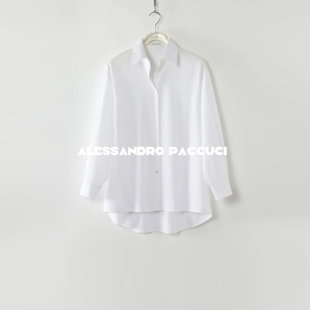 AP洛哥51025HC 【白开水】100棉翻领基础款简约百搭白衬衫2025春