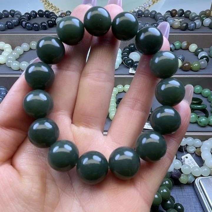 和田玉未镶嵌手链