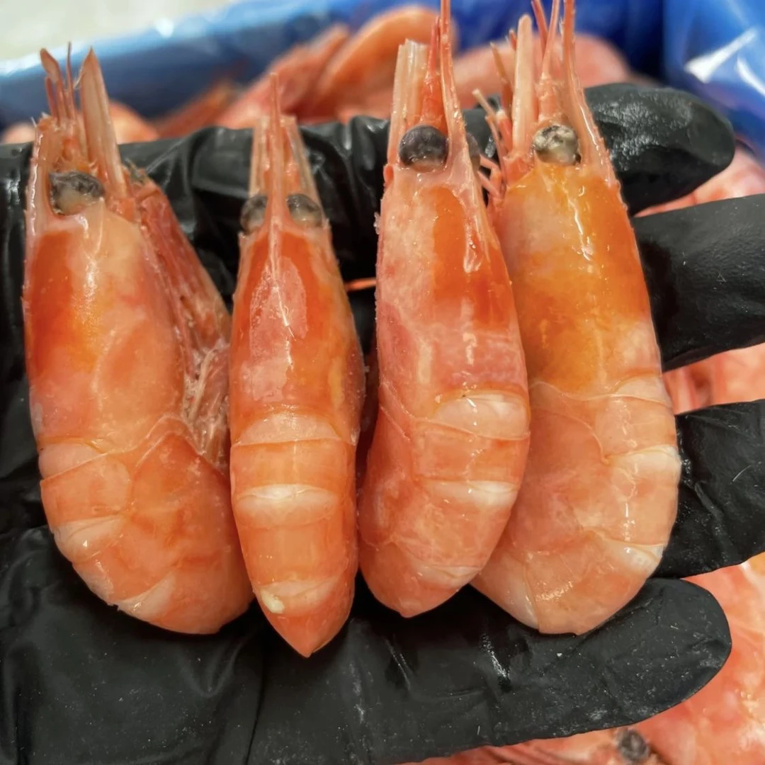 皇冠头腹籽70-90大规格北极虾北极甜虾冰虾即食进口原箱日记