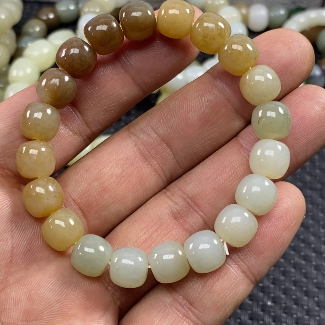 和田玉手链未镶嵌雄*