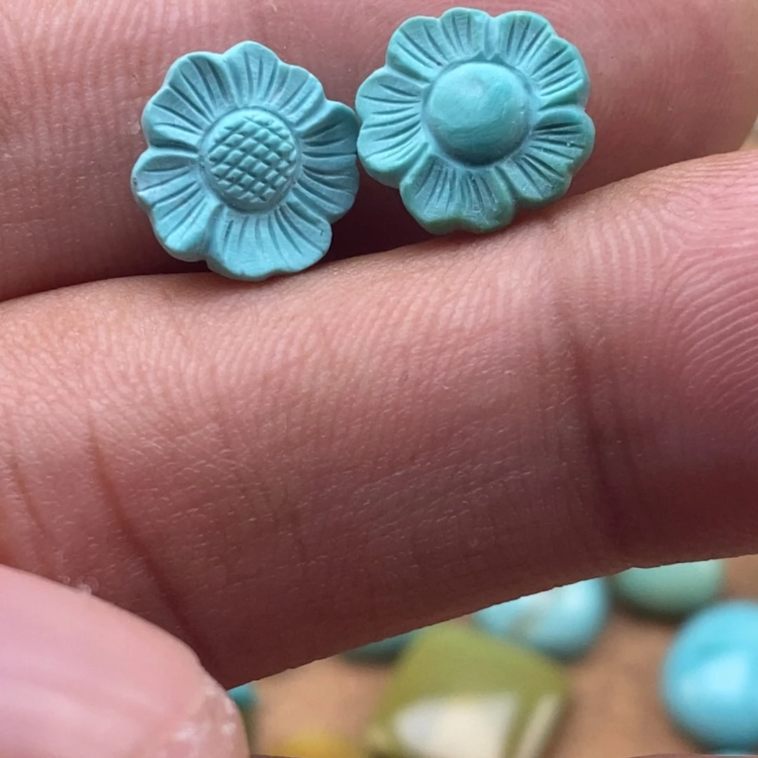 绿松石未镶嵌珠宝半成品