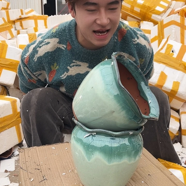 紫砂花盆宜兴紫砂粗陶花盆18/17