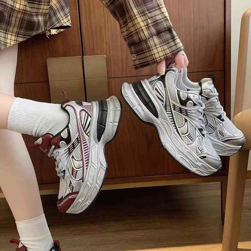 爆款厚底春季新款女士时尚增高百搭休闲运动老爹鞋88-12