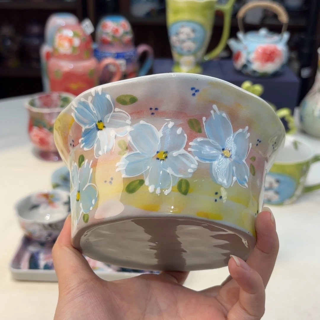 景德镇手绘高温釉下彩陶瓷茶具