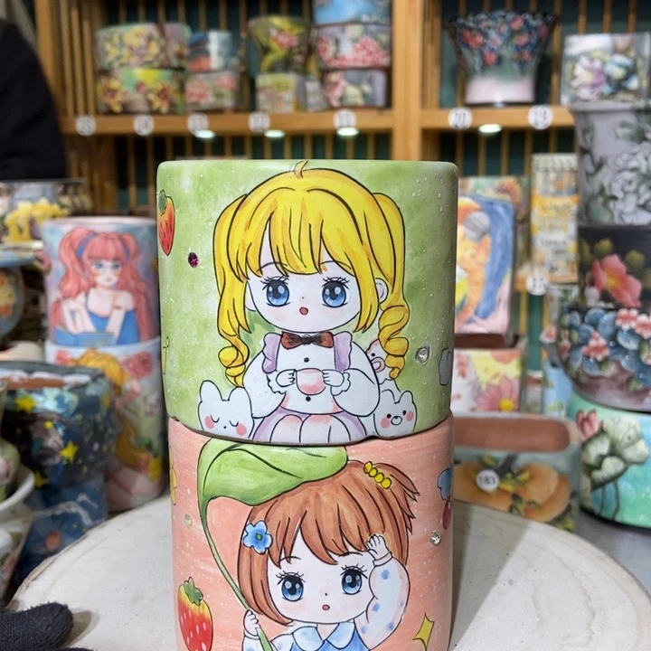 红陶景德镇艺术手绘作品