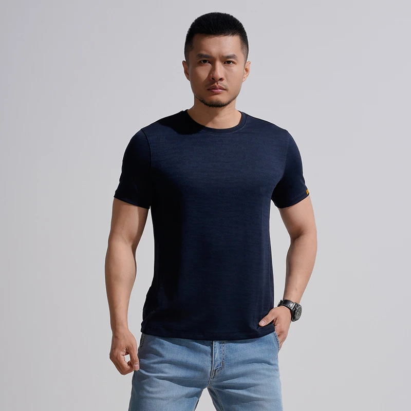 【龙牙】二代秘之匿形COOLMAX提花圆领短袖T恤速干透气百搭男夏半袖