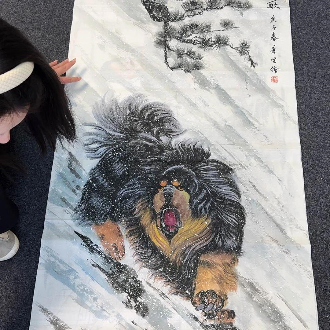 纯手绘国画作品好看