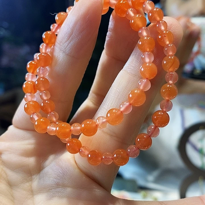 南红玛瑙合金手链许妍同款