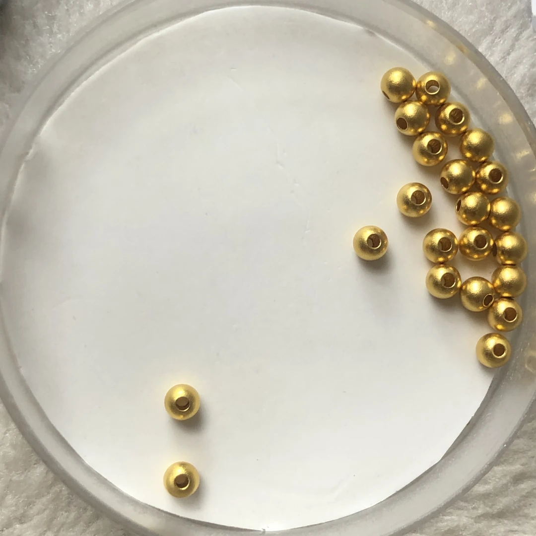 金元宝足金999首饰金珠配件直播间