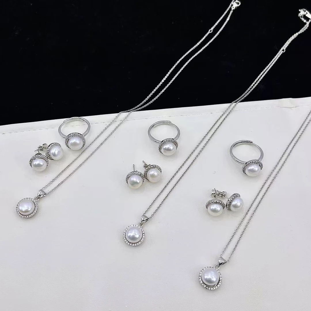 【晶雅颂】淡水套装 多样性发一件 约8-9mm 130KGBLK