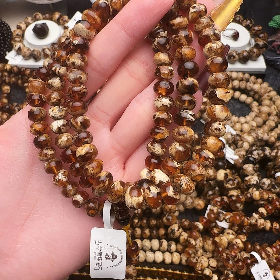 天***我琥珀未镶嵌手链抚顺琥珀