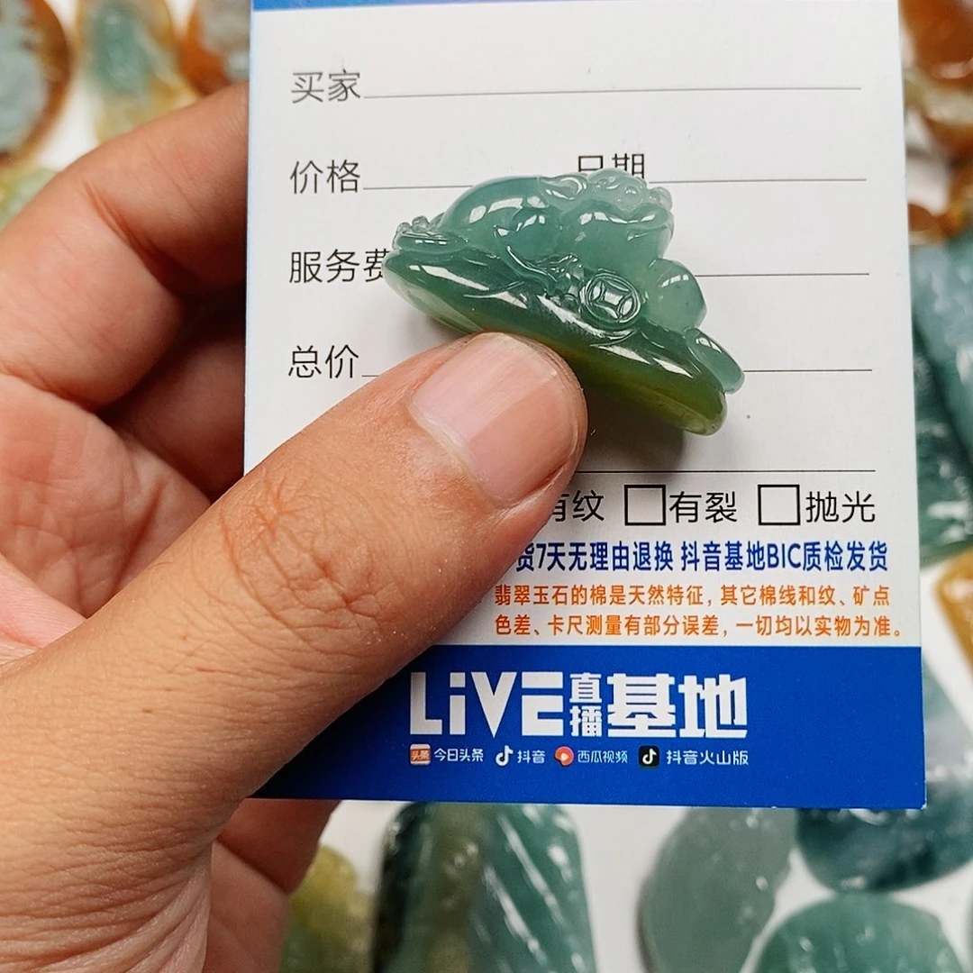颈饰未镶嵌翡翠金蟾