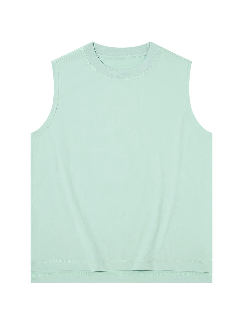 一润优选【商场撤柜】宽松型坎袖背心夏季时尚饰休闲运动纯色19段