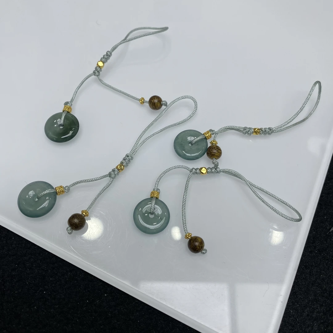 「戴琴珠宝」FR6789-翡翠平安扣挂件(多样性发其一)