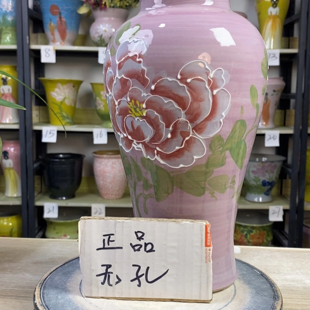 景德镇手工手绘陶瓷花盆