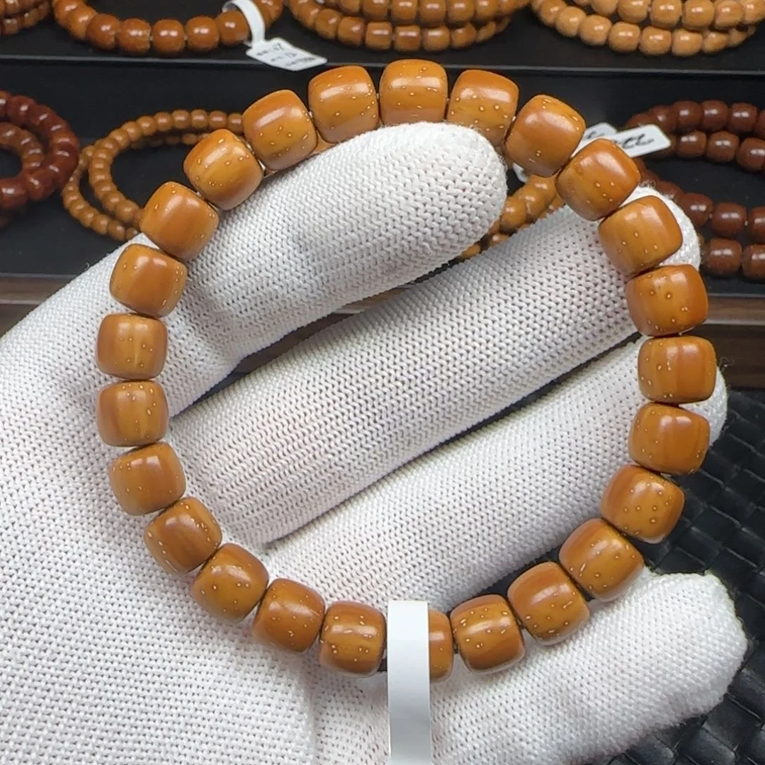 紫金鼠手串9.2mm实心老型（黄金甲）清仓福利152A