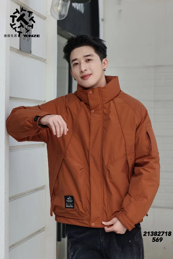 含辰生活冬季新品男士厚外套21382718立领秋冬加厚