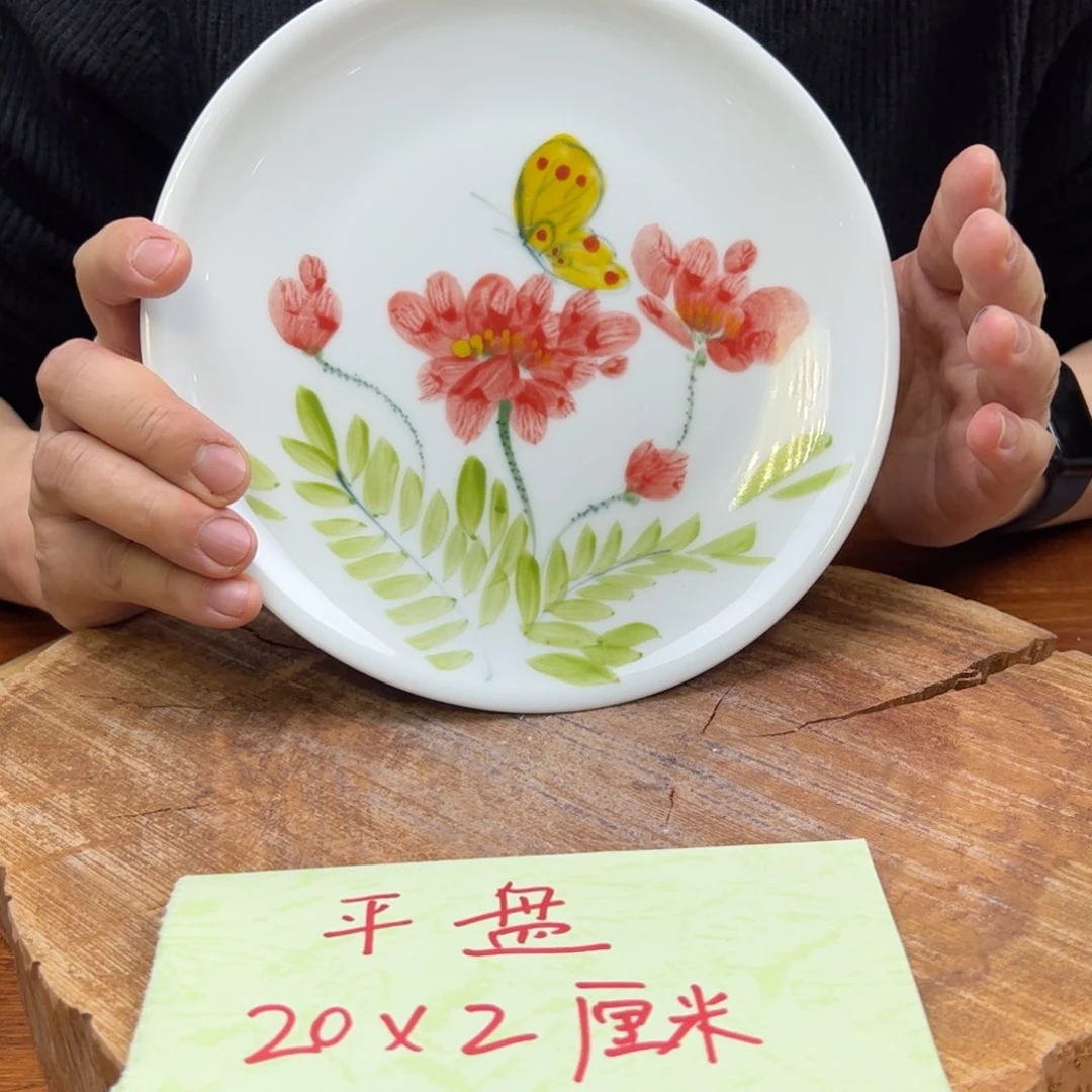 瓷片景德镇瓷器手工手绘制作