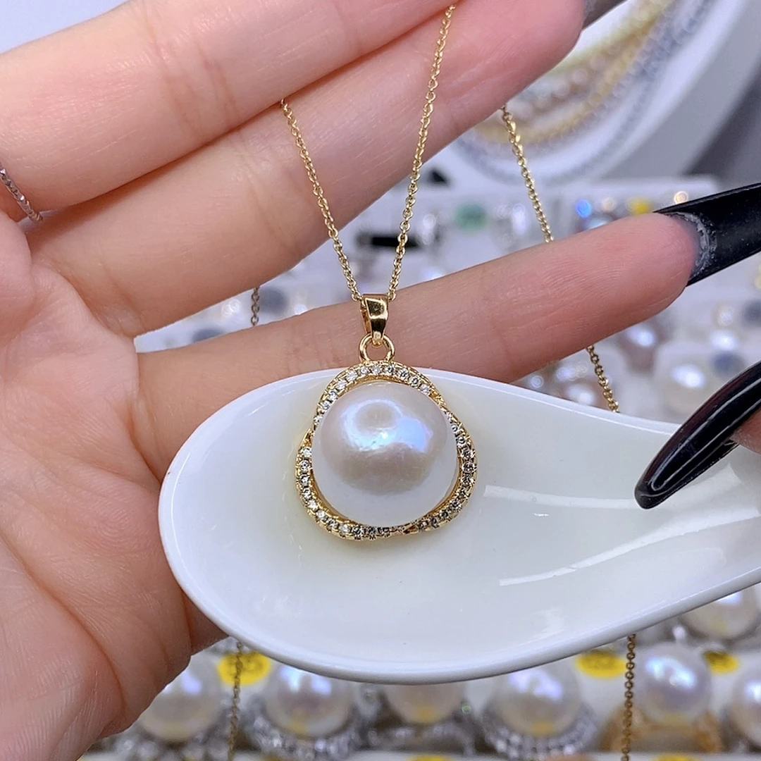 颈饰合金淡水珍珠F