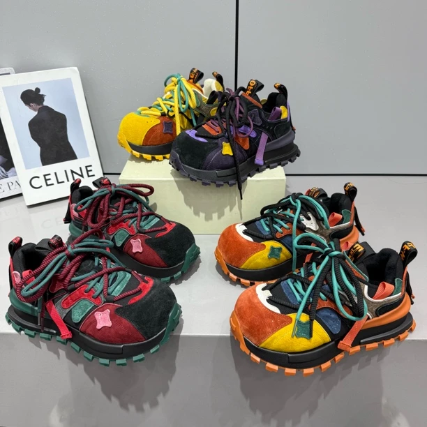 【盼】【单鞋/加绒】2025年四季阿甘鞋新款百搭运动休闲鞋女韩版增高