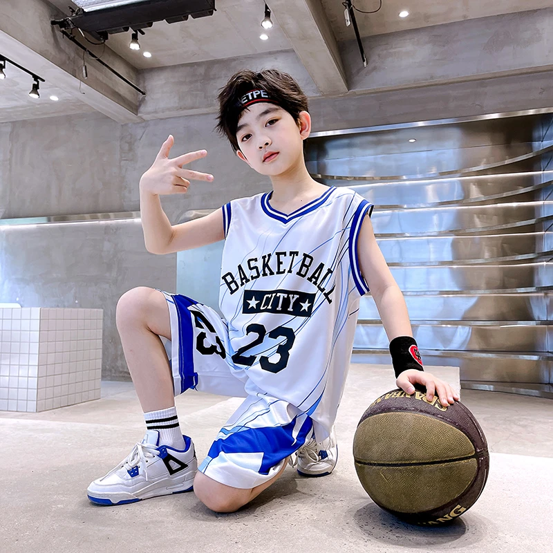 男童篮球服速干套装2025新款儿童装男孩中大童夏季定制训练足球服