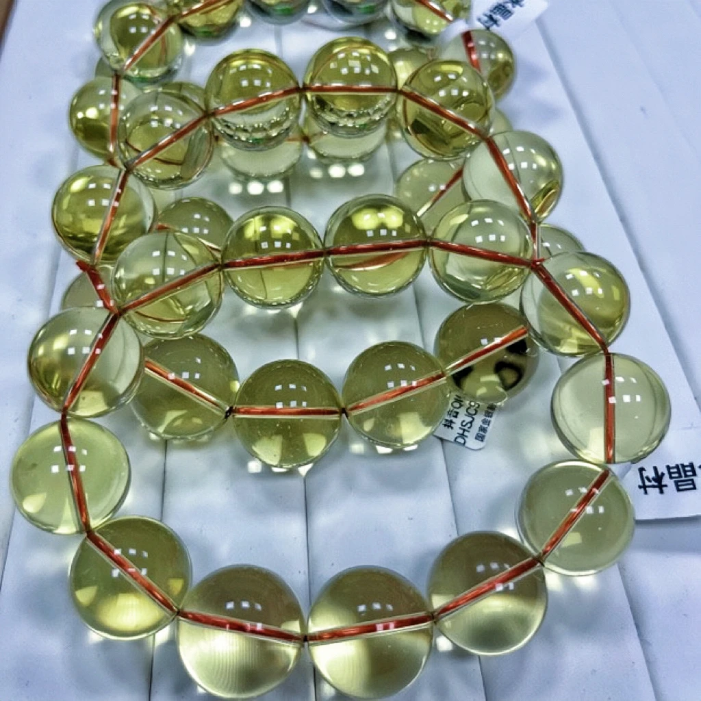 高货巴西黄水晶手串时尚百搭多样性发货只发一件