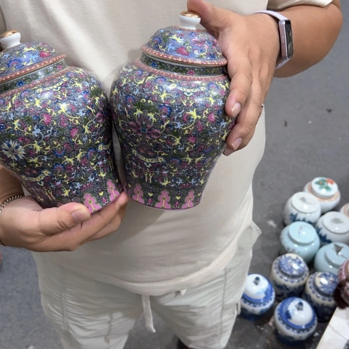 瑕疵福利品陶瓷茶叶罐介意勿拍