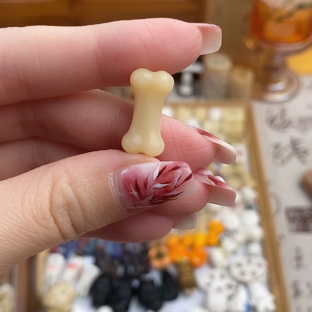 鹿骨把件喵*M2驼骨雕刻的小骨头