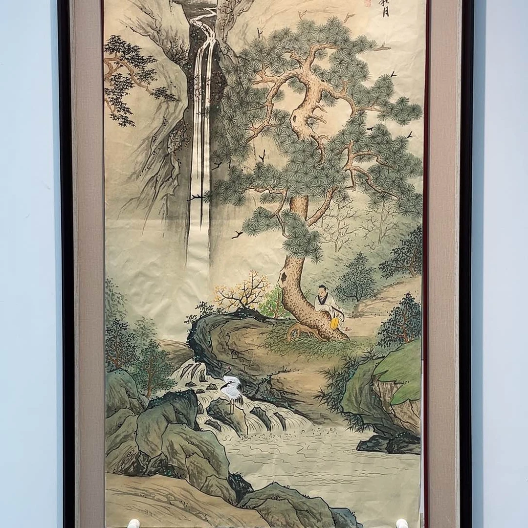 国画凌行志手绘作品